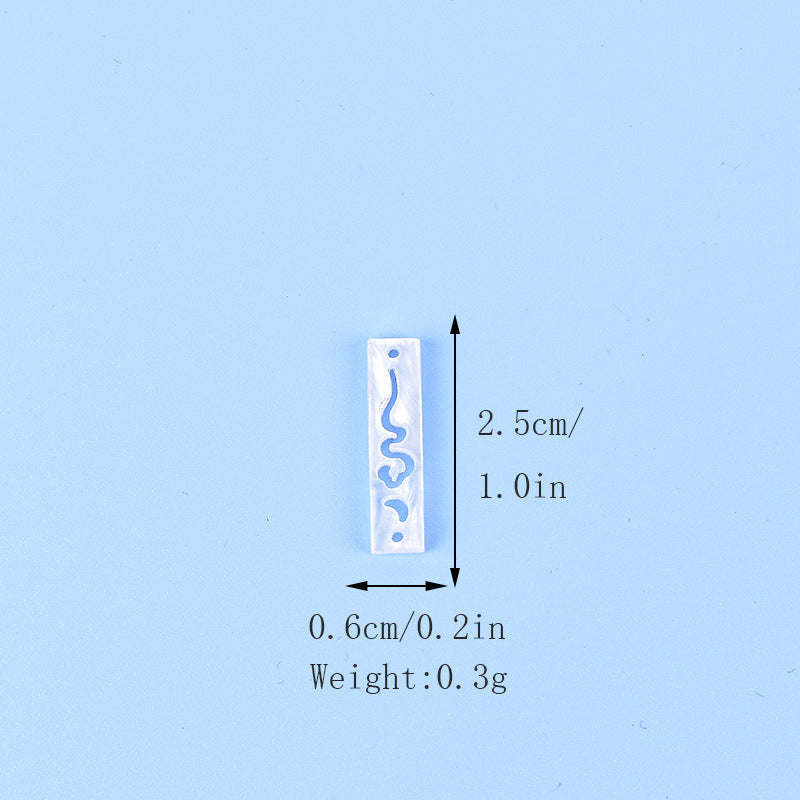 Wholesale DIY Jewelry Accessories Acetate Hollow Fan Token Hairpin Imitation Shell Earrings